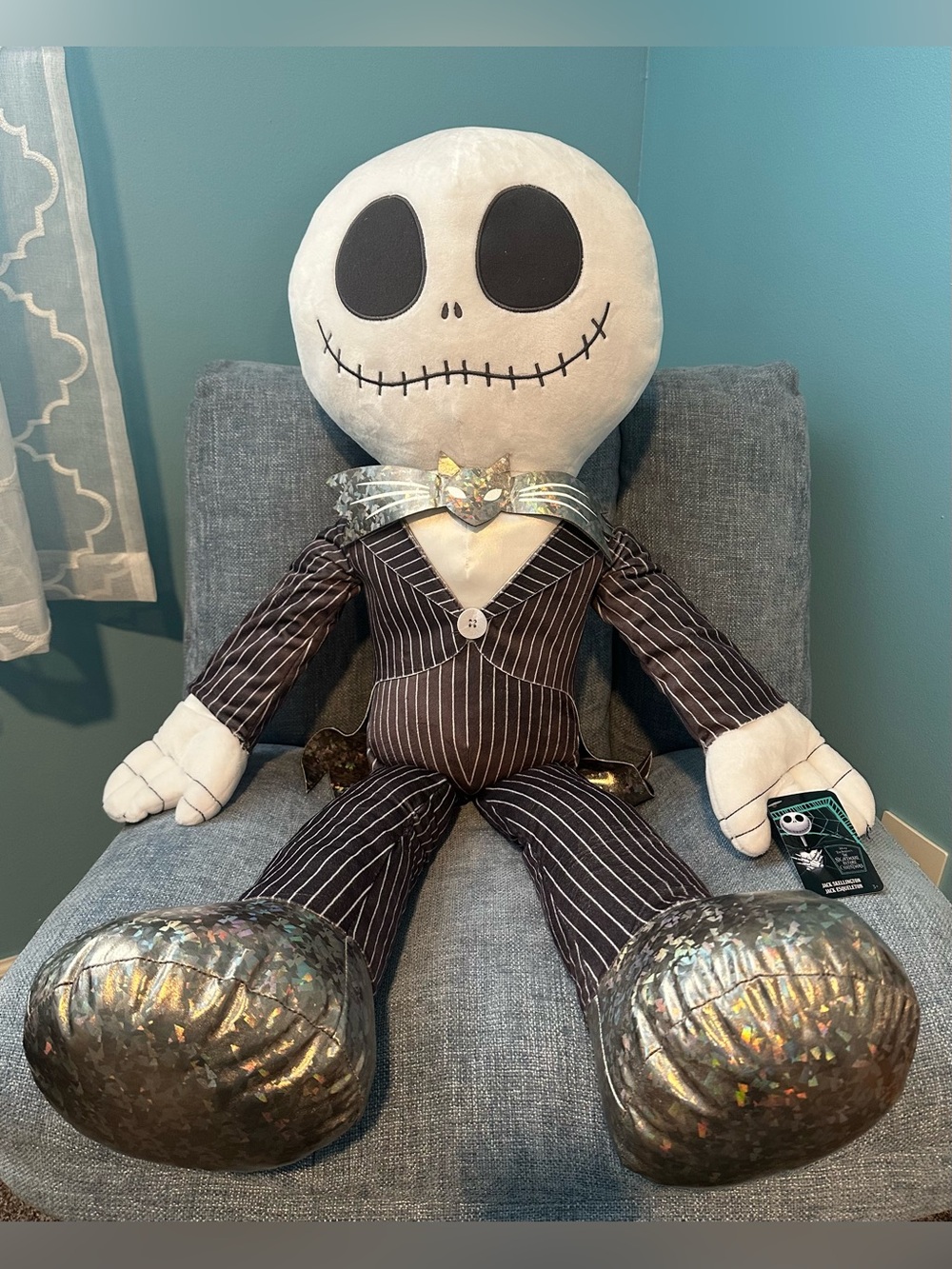 New with Tags Nightmare Before Christmas Jack Skellington Jumbo Plush